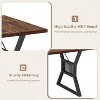 70.8 Inch Wooden Kitchen Table for 4-6 People, with Metal Legs, Farmhouse Wooden Eating Table for Home, Dining Room - 3 of 4