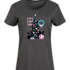 Women's - Instant Message - Christmas Cats, Tree, & Décor Graphic T-shirt Dress - 2 of 4