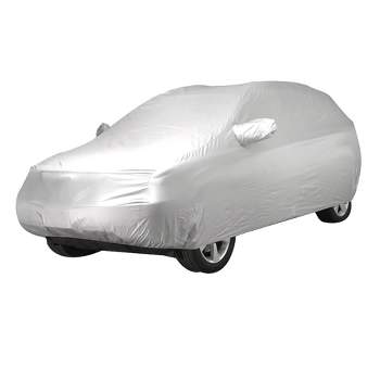 Unique Bargains Car Cover Waterproof Sun Snow Dust Rain Resistant Protection Size XL Silver Tone