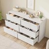 Dresser Chest of Drawers, Modern Double Dresser Organizer with Concave Handles, Wooden Chest of Drawers for Bedroom - 2 of 4