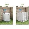 VINGLI Vinyl Fence Panels 2 Pack Outdoor Picket Privacy Screen Fence, 2PCS White PVC Fence Panel, 48" H X 36" W (White) - 3 of 4