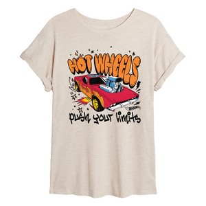 Women's - Hot Wheels - HW Marker Oversized Graphic T-Shirt - 1 of 4