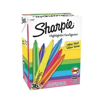 Arteza Highlighters, Narrow Chisel Tips, Alcohol-based, 6 Assorted Colors  For School - 30 Pack : Target