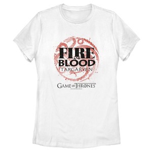 Women's Game of Thrones Fire and Blood Dragon Symbol T-Shirt - 1 of 4