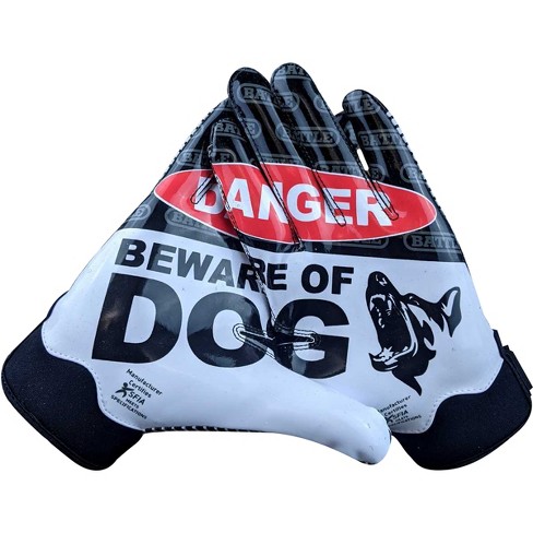 Youth football gloves with cheap team logo