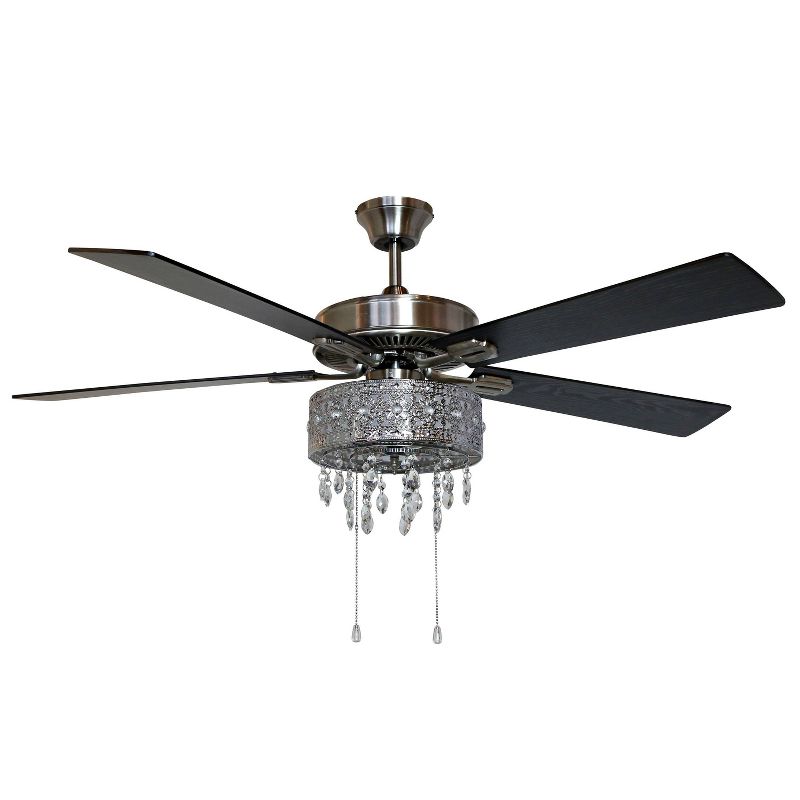 52&#34; LED 5-Blade Roxsie Crystal Chandelier Lighted Ceiling Fan - River of Goods, 5 of 17