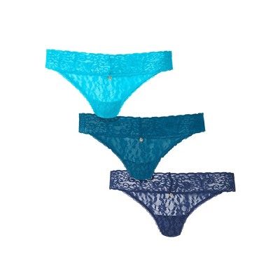 VENUS Womens Pearl By VENUS® Allover Lace Thong 3 Pack