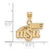 Black Bow Jewelry 14k Yellow Gold Wichita State Shockers NCAA Small Pendant - 2 of 3