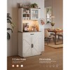 VASAGLE 71" Pantry Cabinet with Lights and Charging Station, Kitchen Pantry Cabinet,Farmhouse Storage Cabinet - 3 of 4