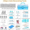 236-Piece Cake Decorating Kit w/Storage Case, Premium Icing Piping Bags and Tips Set for Fondant Cupcake Cookie Frosting, Baking Tools for Beginners - 2 of 4