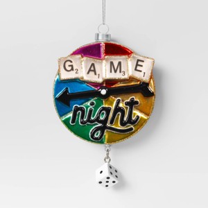 Christmas Glass Game Night Ornament - Wondershop™ - 1 of 3