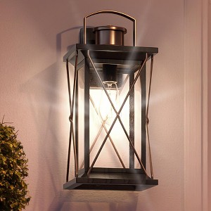 Urban Ambiance Luxury Colonial Outdoor Wall Light,  19"H x 9.125"W,  Olde Bronze Finish, UHP1234 - 1 of 4