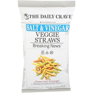 The Daily Crave Salt & Vinegar Vegge Straws - Case of 8 - 5.5 oz - 1 of 1
