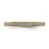 Black Bow Jewelry 2.25mm 14k Yellow Gold 1/10 Ctw Diamond Stackable Band - 4 of 4