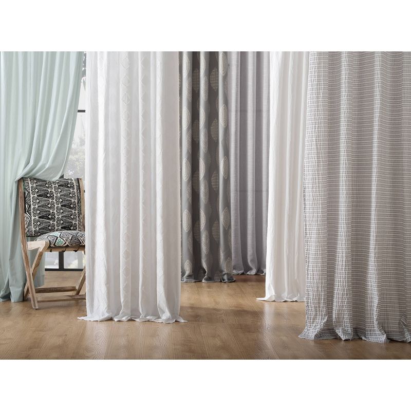 Washed Cotton Twist Tab Light Filtering Curtain Panel - Archaeo, 6 of 16