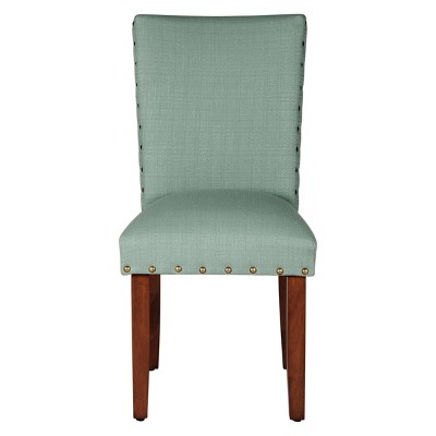 Set of 2 Classic Parsons Chair with Nailhead Trim - Homepop