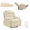 Recliner Chair for Adults Manual Pull Tab Recliner with Cup Holder, Side Pocket, 3-Position Recline, Large Sofa Chair for Living Room Bedroom - 3 of 4