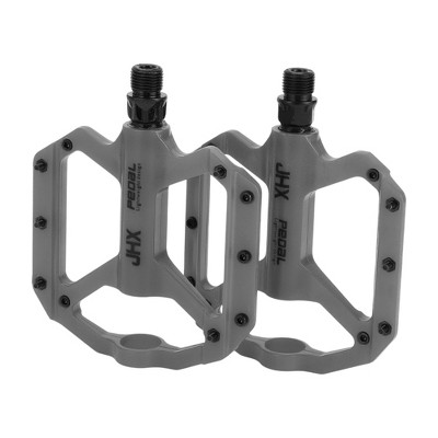 Unique Bargains Cycling Bike Pedal 9/16" Spindle Nylon for Road Mountain BMX MTB Bike Gray