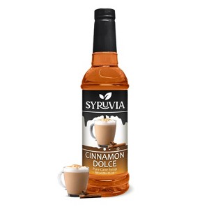 Syruvia Cinnamon Dolce Syrup - 25.4 fl oz. Premium Flavoring Syrup For Coffee - 1 of 4