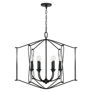 Capital Lighting Bentley 6 - Light Chandelier in  Black Iron - 1 of 4