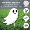 Big Dot of Happiness You've Been Booed - Yard Sign and Outdoor Lawn Decorations - Ghost Halloween Party Yard Signs - Set of 8 - 3 of 4
