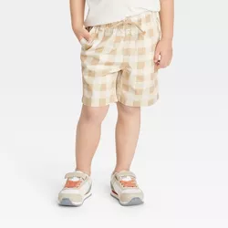 Toddler Boys' Woven Pull-On Shorts - Cat & Jack™ Beige 18M