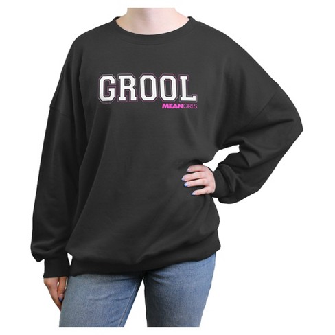 Junior s Mean Girls Grool Sweatshirt Black Large