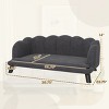 LAOTIES Luxury Large Dog Sofa,Soft Foam Cushion,Washable Bed,Wooden Legs - 3 of 4