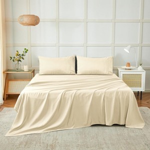 4 Piece Sheet Set Ultra Soft, Easy Care Hotel Collection Sheet 16 Inches Deep Pocket Sheets - Cotton Passion - 1 of 4