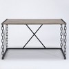 Vynxaria Antique Black Rectangular Desk Industrial Design for Vintage Modern Workspaces - 3 of 4