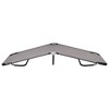 vidaXL Folding Sun Lounger Gray Steel - 3 of 4