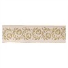Ornate Embroidered Leaves Wired Ribbon 4" x 5 Yds. - 2 of 3