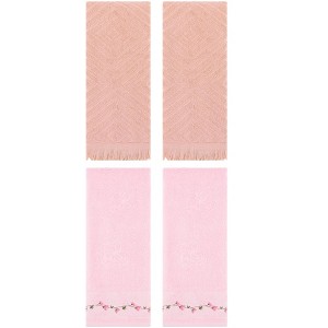 REGALWOVEN 4 Pcs Soft Absorbent Decorative Hand Towel for Bathroom, Kitchen 13" x 29" - 1 of 4
