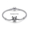 Boston Terrier Frenchie Dog Charm European Bead CZ Sterling Silver Ginger Lyne Collection - 4 of 4