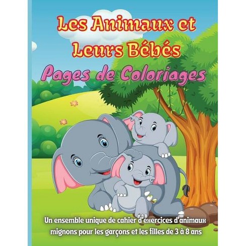 Les Animaux Et Leurs Bebes Pages De Coloriages By Rhea Stokes Paperback Target
