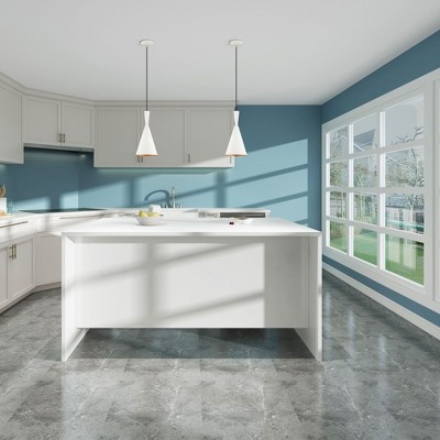 Mini Dual-Cone Pendant Light in White with Gold Interior Finish