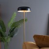 Tall Corner Floor Lamp – Black & White, 110-120V Plug-In Modern Light for Living Room, Bedroom & Office - 3 of 4