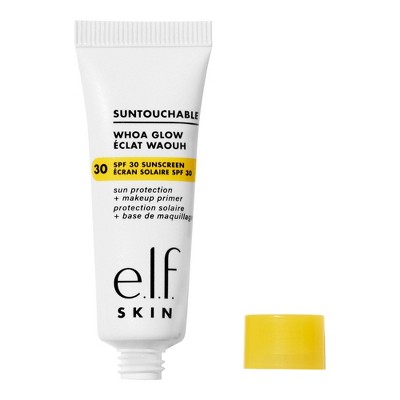 e.l.f. Mini Suntouchable Whoa Glow Sunscreen & Primer - SPF 30 - 0.34 fl oz