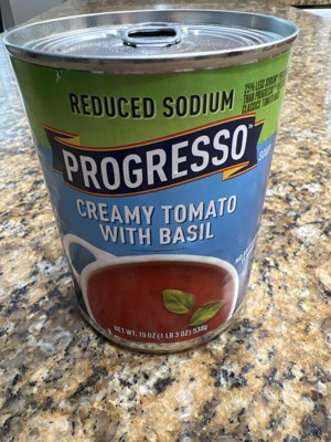 Progresso Gluten Free Low Sodium Creamy Tomato Basil Soup - 19oz : Target