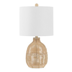 Oroya 23 Inch Rattan Table Lamp - Safavieh - 1 of 4