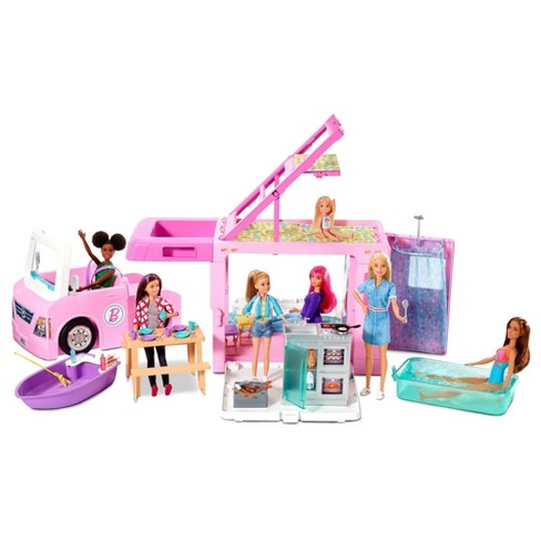 Barbie 3 In 1 Dream Camper Playset Target - ava toy show build a barbie dreamhouse in roblox barbie life in the dream house facebook