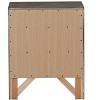 NicBex Nightstand with 2 Drawers and Top Tray Modern Small Bedside Table with Wood Frame for Living Room,Bedroom - 4 of 4