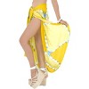 LA LEELA Women's Summer Bikini Wraps Beach Wrap Sarong Swimwear Cover up Skirt Bathing suit Swimsuit Pareo for Women One Size White, Tie Dye Design - 2 of 4