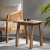 ORRD Natural Stained Acacia Wood Accent Side Table - Weather-Resistant for Indoors & Outdoors - 2 of 4