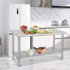 Stainless Steel Workbench - Durable, Rust-Resistant, Easy to Clean, Heavy Duty, Adjustable Height - 2 of 4
