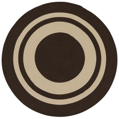 Colonial Mills Coronado Round - Earth Brown 4 Ft round Round Rug Indoor/Outdoor 100% Polypropylene