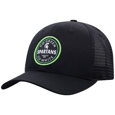 NCAA Michigan State Spartans Men's Black Twill with Hard Mesh Back Hat