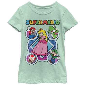 Girl\'s Nintendo Super Mario Small - : Target Jump T-shirt - Black