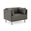 KTMBDW Accent Chair Vintage Chair, Upholstered Lounge Arm Chair with Solid Wood Frame & Soft Cushion for Living Room, Bedroom - 4 of 4