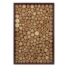 Gulches Rustic Natural Wood Slice Mosaic Wall Art - 2 of 4